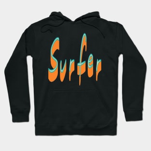 Surfe, Hello Summer Vintage Funny Surfer Riding Surf Surfing Lover Gifts Hoodie